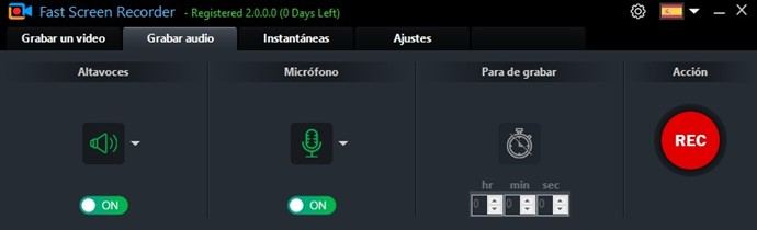 Fast Screen Recorder Versión Full Español