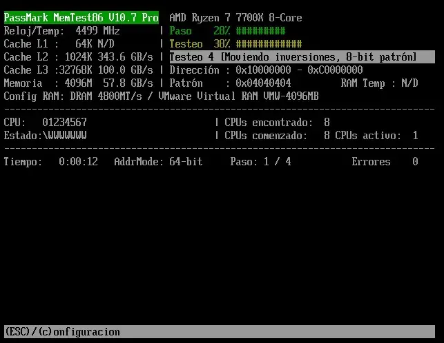 PassMark MemTest86 Pro Build Full Español