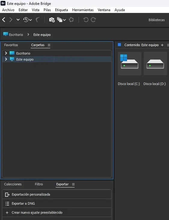 Adobe Bridge 2024 Versión Full Español