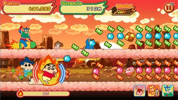 CRAYON SHINCHAN The Storm Called! FLAMING KASUKABE RUNNER!! (2022) PC Full Español 