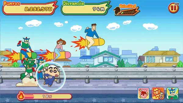 CRAYON SHINCHAN The Storm Called! FLAMING KASUKABE RUNNER!! (2022) PC Full Español 