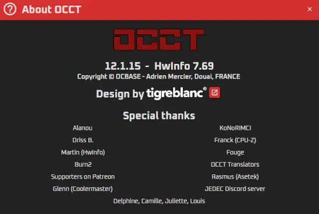 OCCT Versión Personal | OverClock Checking Tool