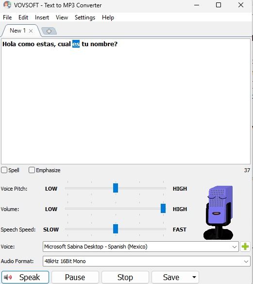 VovSoft Text to MP3 Converter Versión Full
