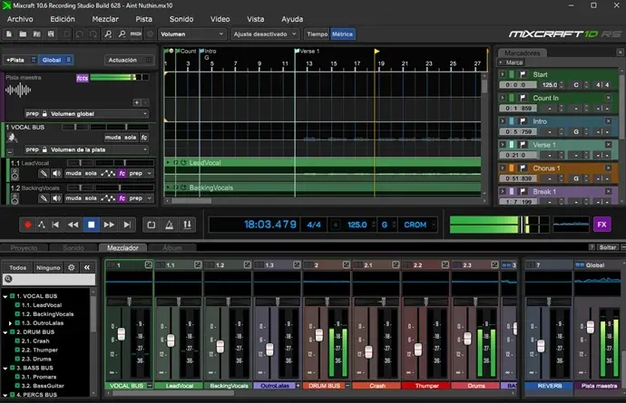 Acoustica Mixcraft Recording Studio Versión Build Full Español