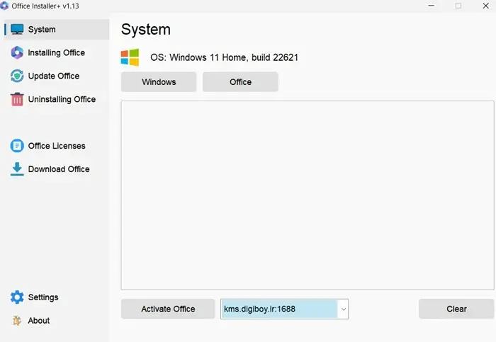 Office Installer Plus Versión