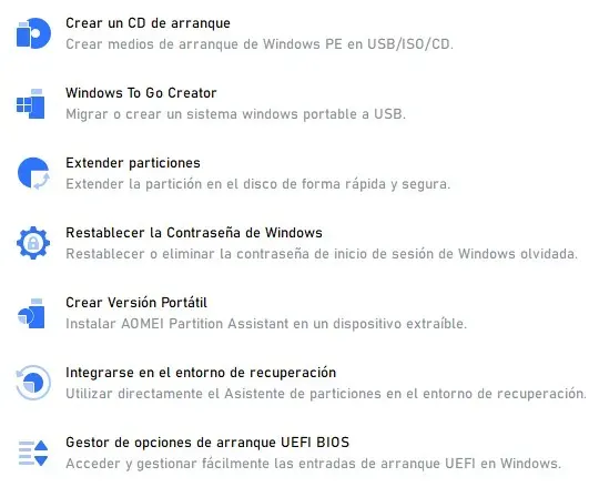 AOMEI Partition Assistant Technician Edition Versión