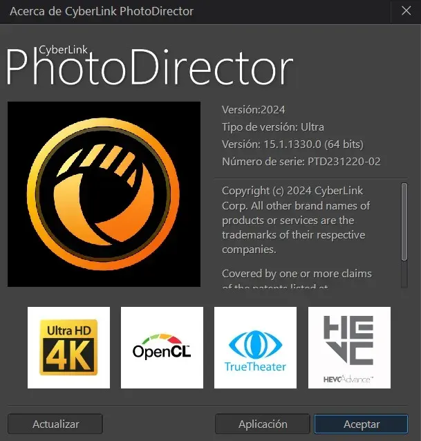 CyberLink PhotoDirector Ultra Versión Full Español