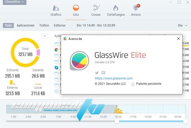 GlassWire Versión Elite Full Español