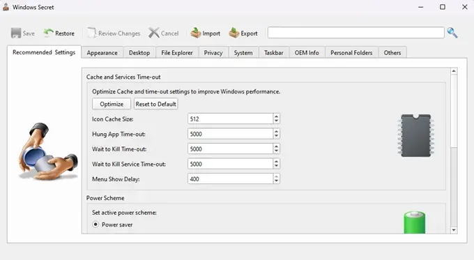 TweakNow WinSecret Plus Versión Full