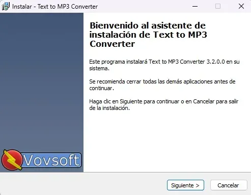 VovSoft Text to MP3 Converter Versión Full