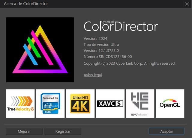 CyberLink ColorDirector Ultra 2024 Versión Full Español