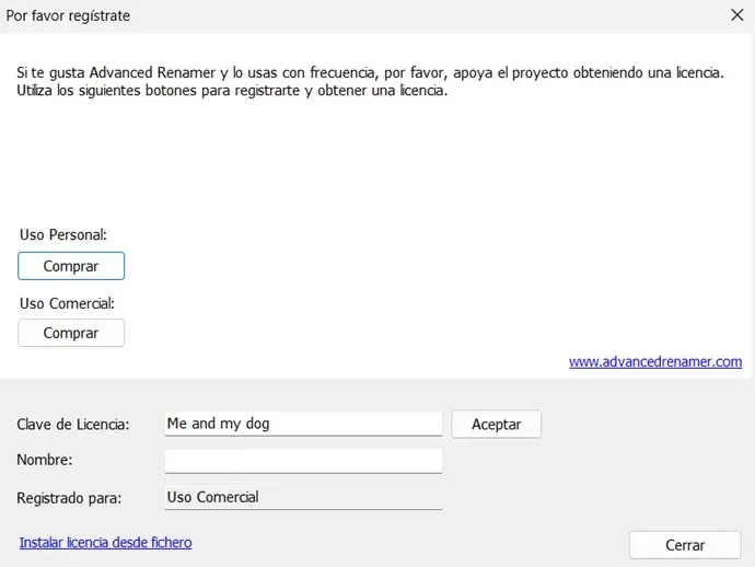Advanced Renamer Versión Full Español
