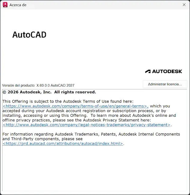 Autodesk AutoCAD Versión 2027 Full Español e Ingles