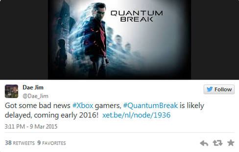 Quantum Break posible retraso para 2016