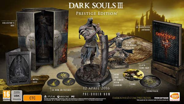 Dark Souls 3 llega el 12 de abril del 2016 en tres ediciones.